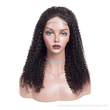 factory store kinky curl raw 100% virgin 4x4 straight brazilian frontal hd wig full lace front cuticle aligned human hair wigs
